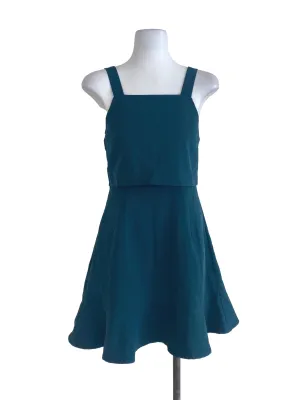 Emerald Plain Layered Dress