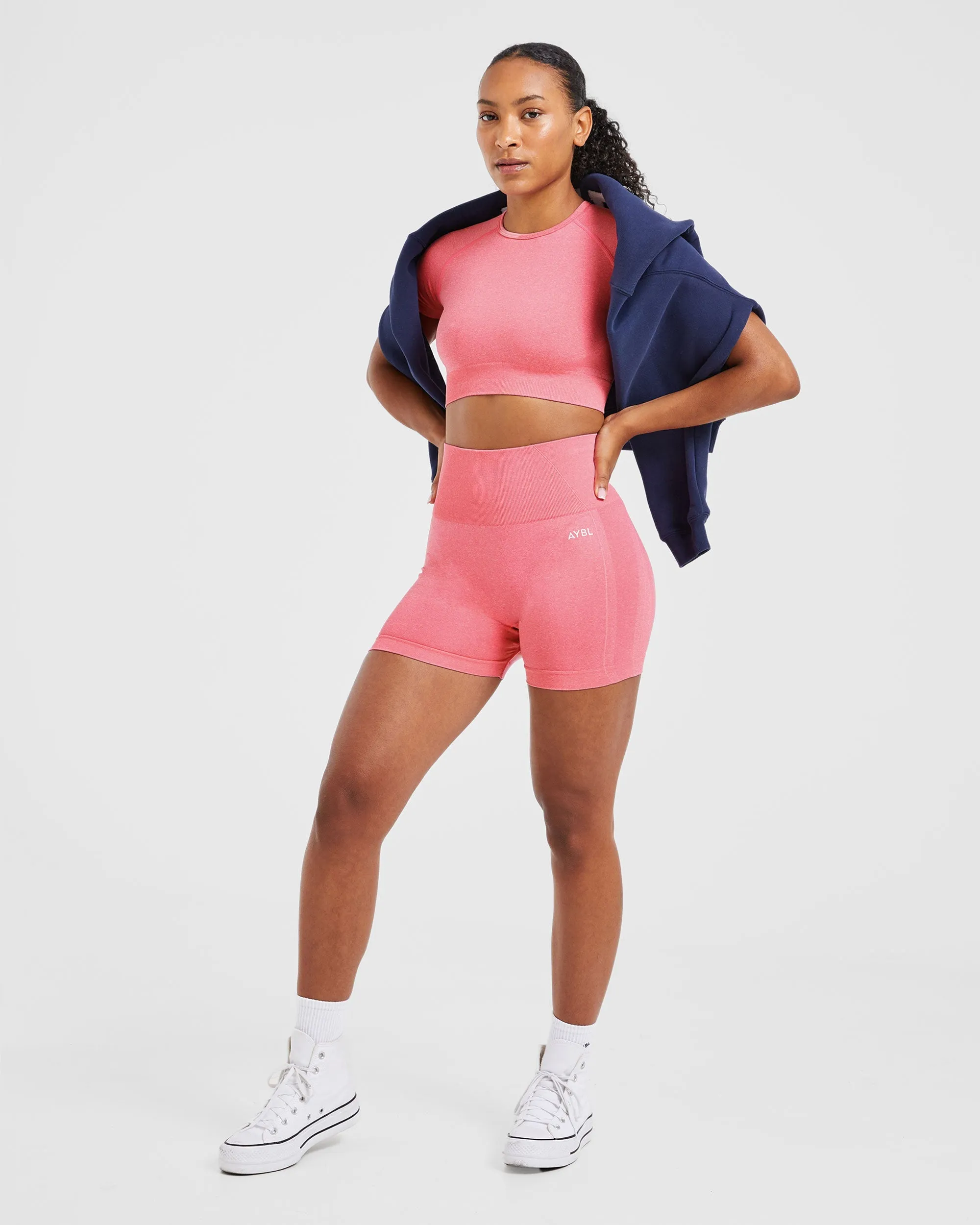 Empower Seamless Shorts - Pink Marl