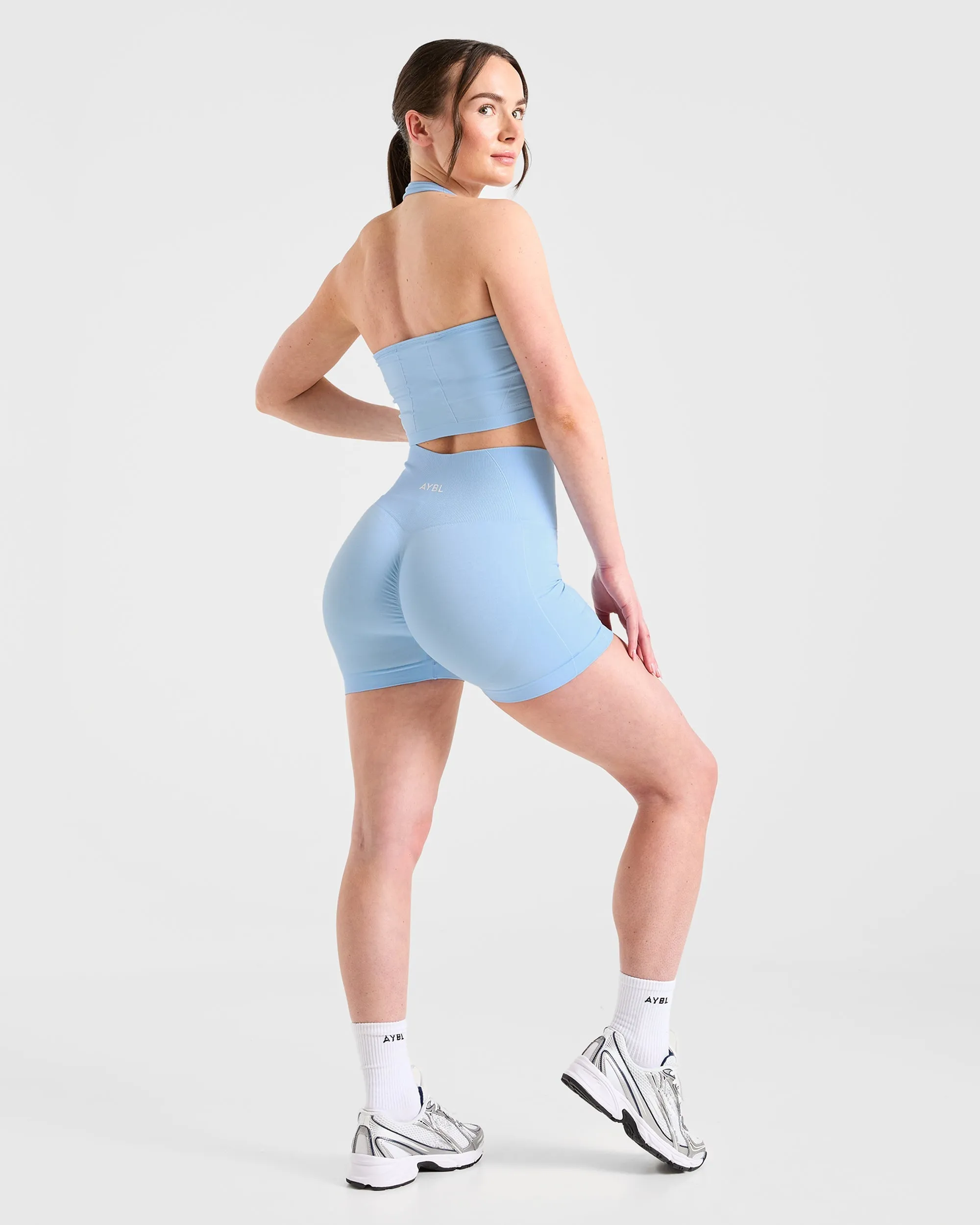 Empower Seamless Shorts - Sky Blue