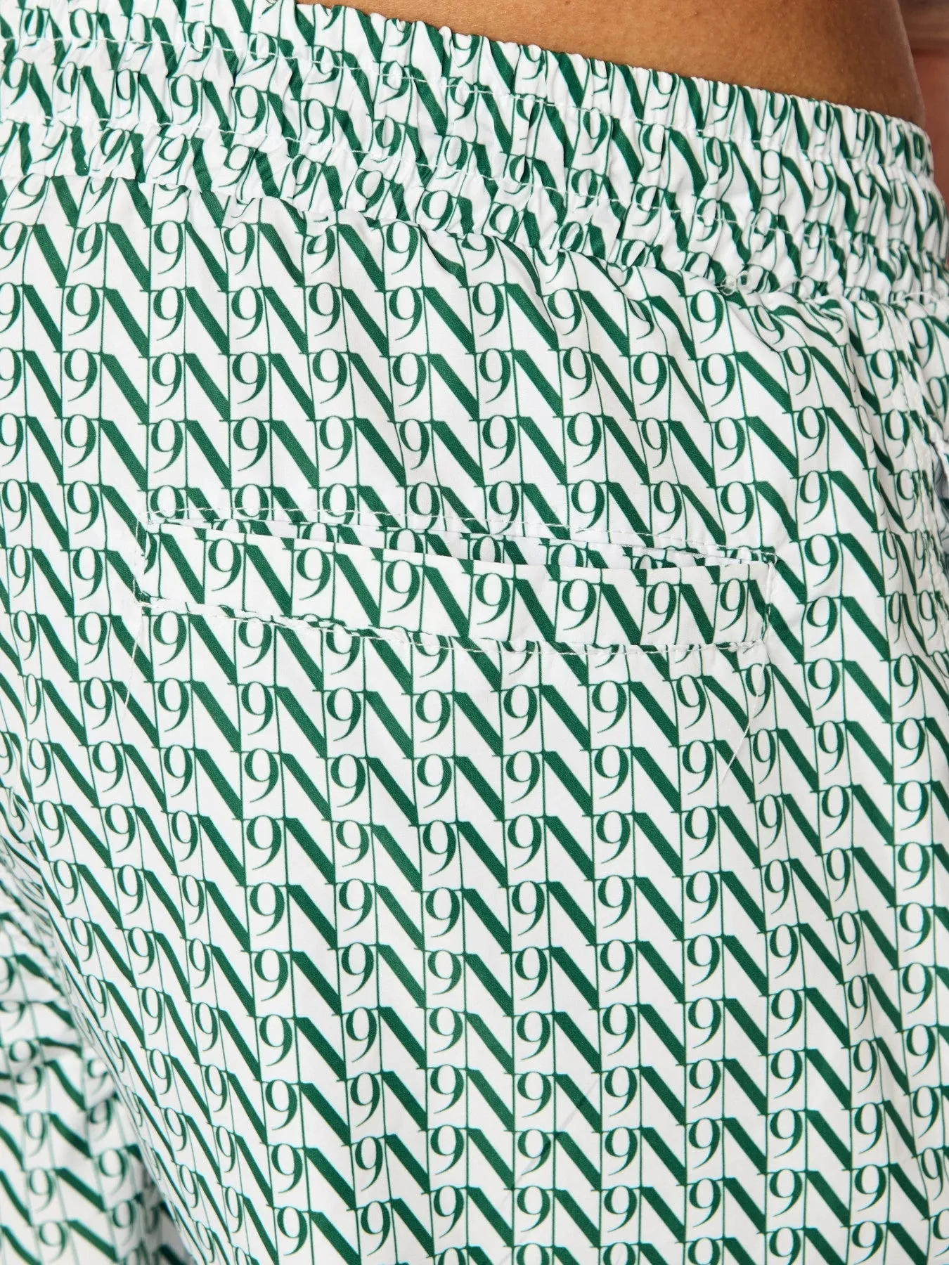 EOS - Swim Shorts • Dark Green Monogram