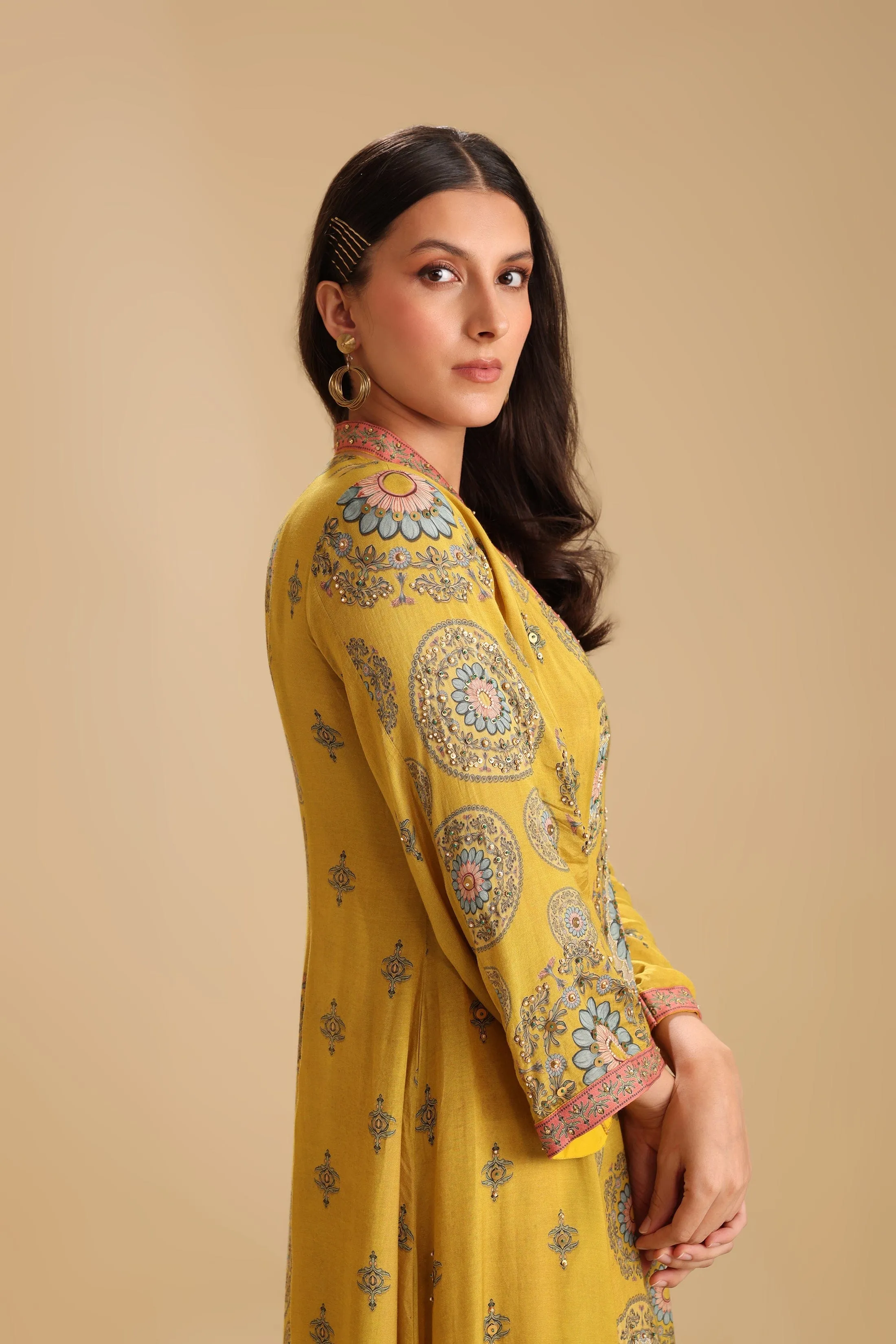 Eraya Embellished V-Neck Dress