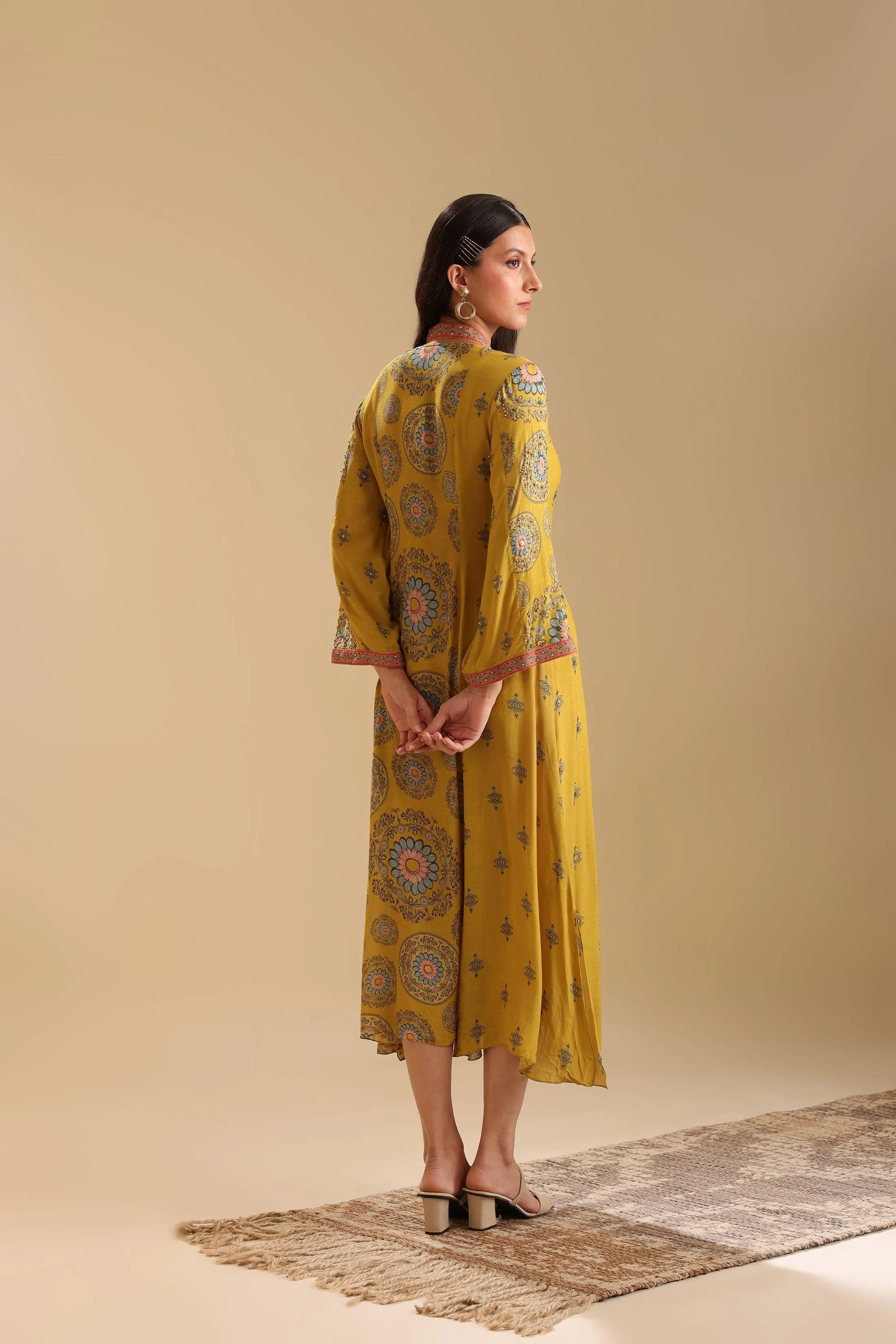 Eraya Embellished V-Neck Dress