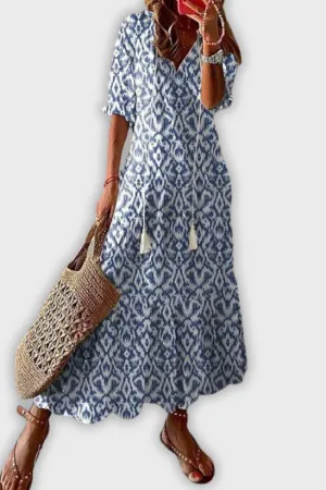 Evelyn | Elegant Boho Dress with Tummy Coverage