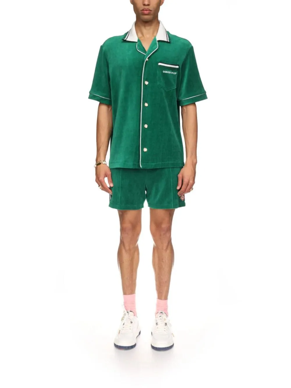 Evergreen Velour Shorts