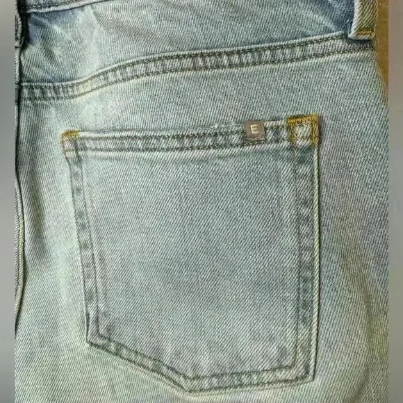 Everlane The Cropped Shortie Low Rise Organic cotton Jeans Light Wash Jean Sz 26