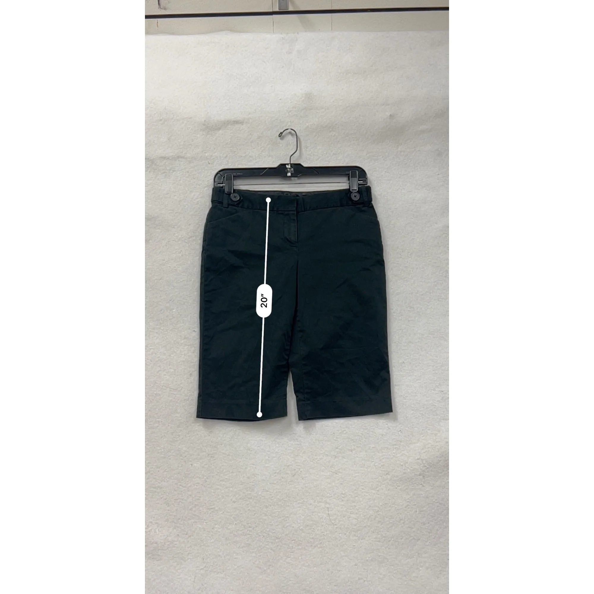Express Editor Black Bermuda Shorts Womens Size 2 #6591