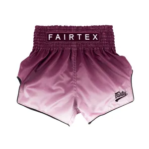 FAIRTEX MAROON FADE MUAY THAI SHORTS - BS1904