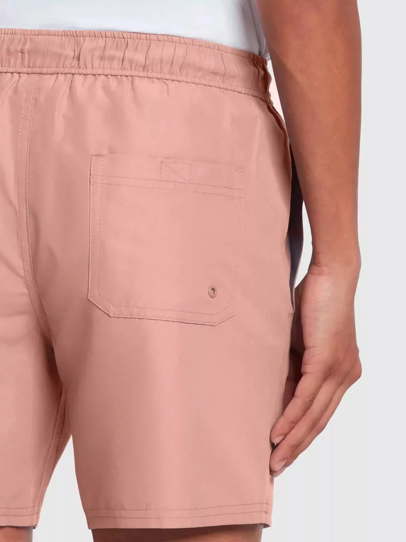 Farah Colbert Plain Swim Shorts In Pink Rose