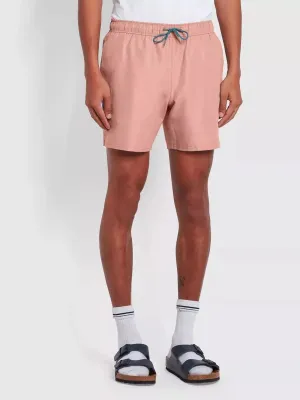 Farah Colbert Plain Swim Shorts In Pink Rose