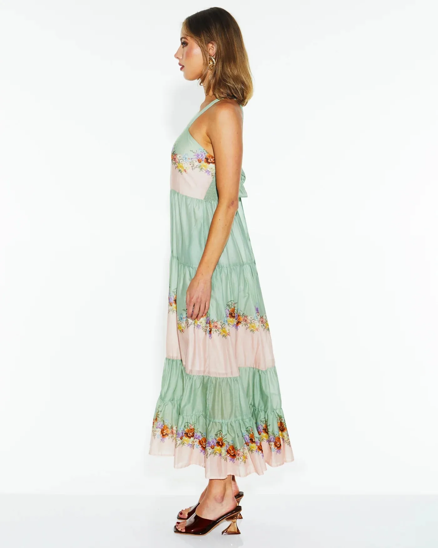 Fate & Becker - Hollyhock Maxi Dress - Floral Eye