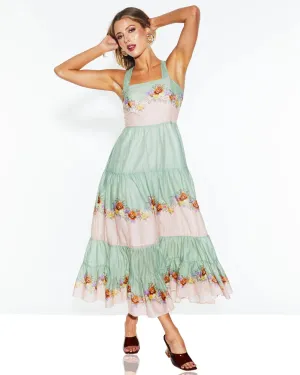 Fate & Becker - Hollyhock Maxi Dress - Floral Eye
