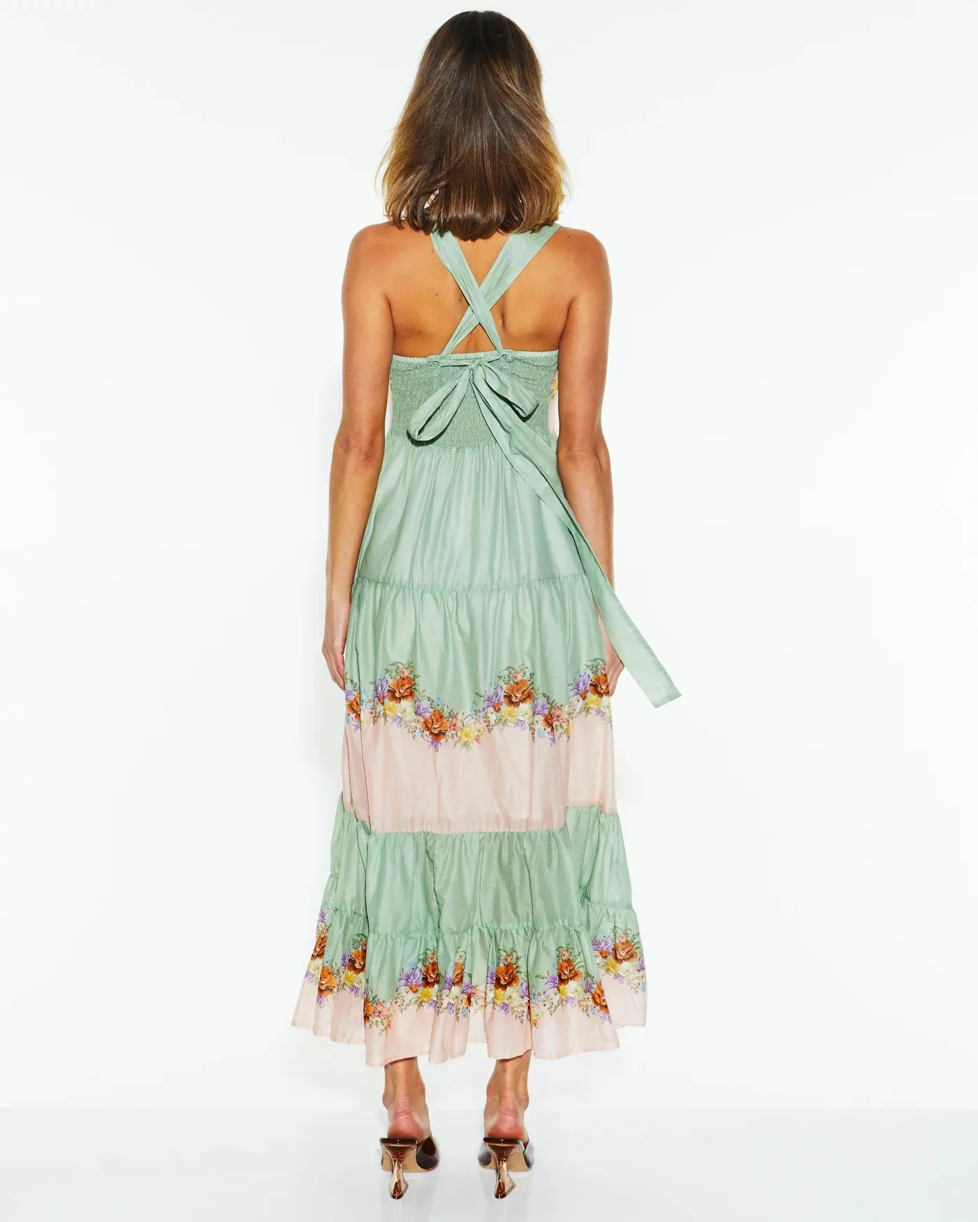 Fate & Becker - Hollyhock Maxi Dress - Floral Eye