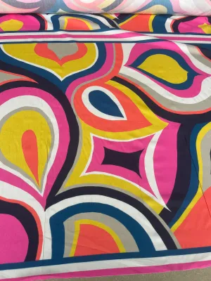 Fatima 015 viscose fibrane with Pucci style print