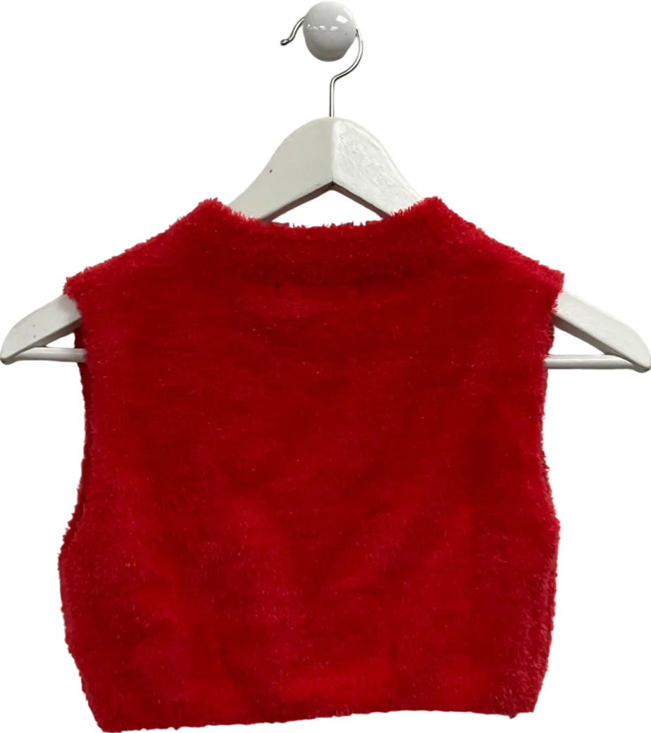 Finesse Brielle Red Cropped Top UK XS/S