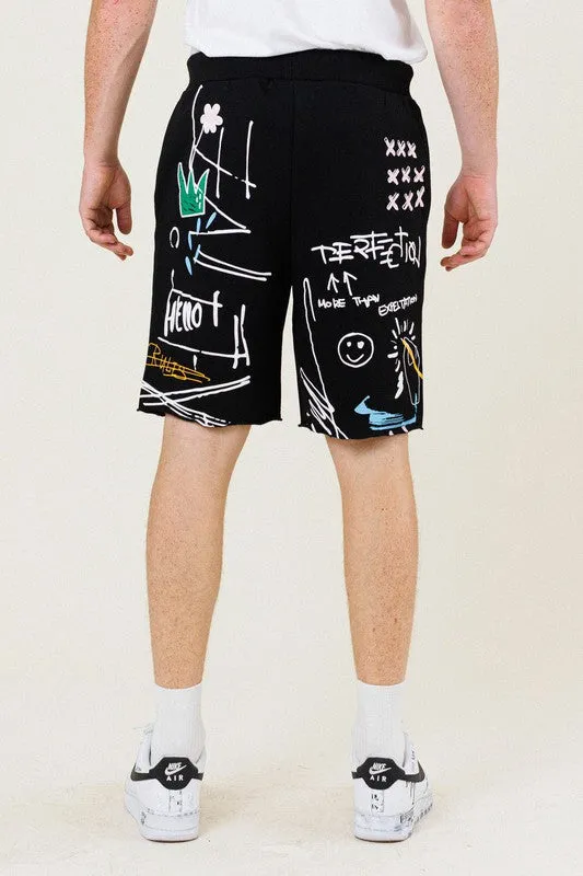 First Row Easy Hour Graphic Terry Short