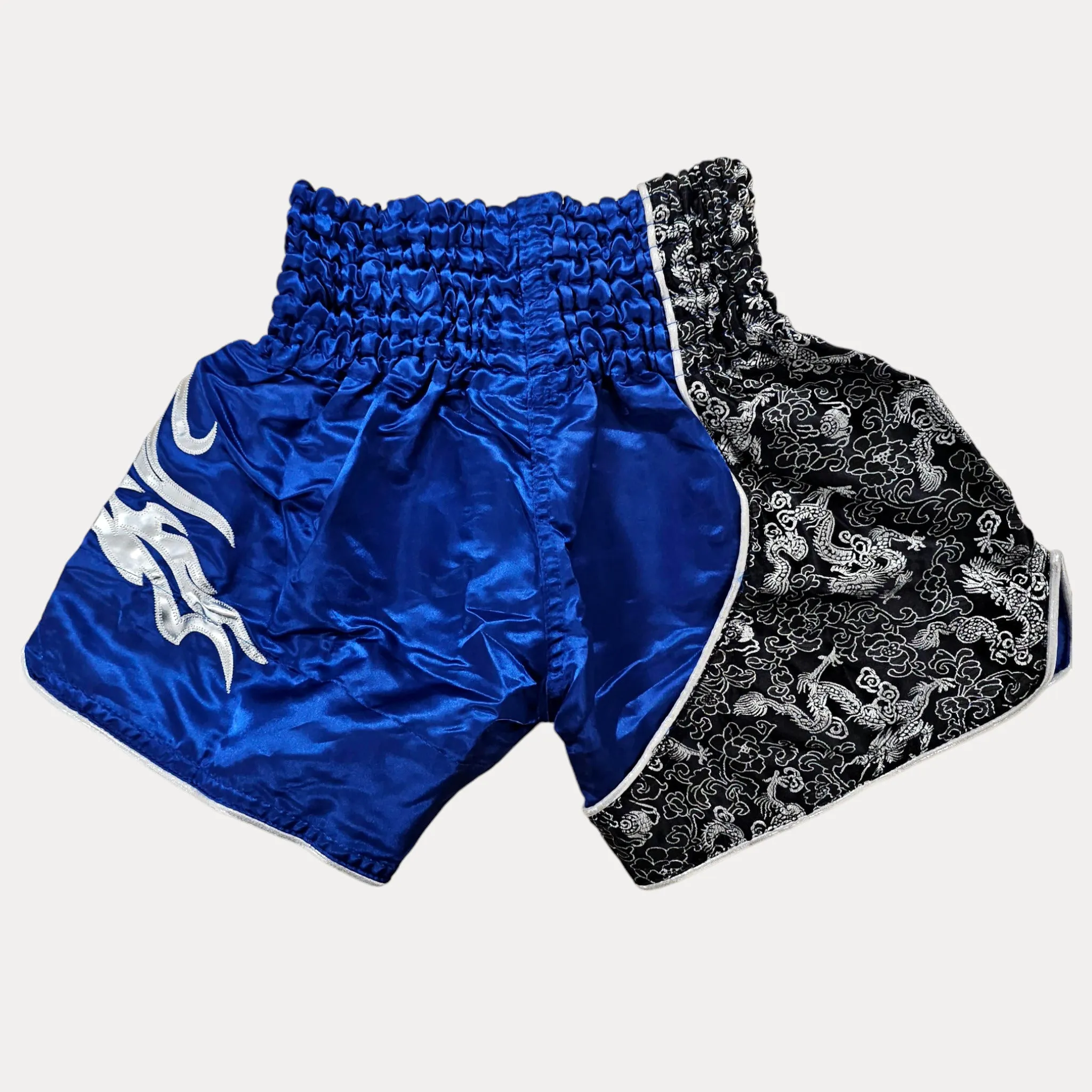 Fluory Silver Leaf Adult Muay Thai Shorts