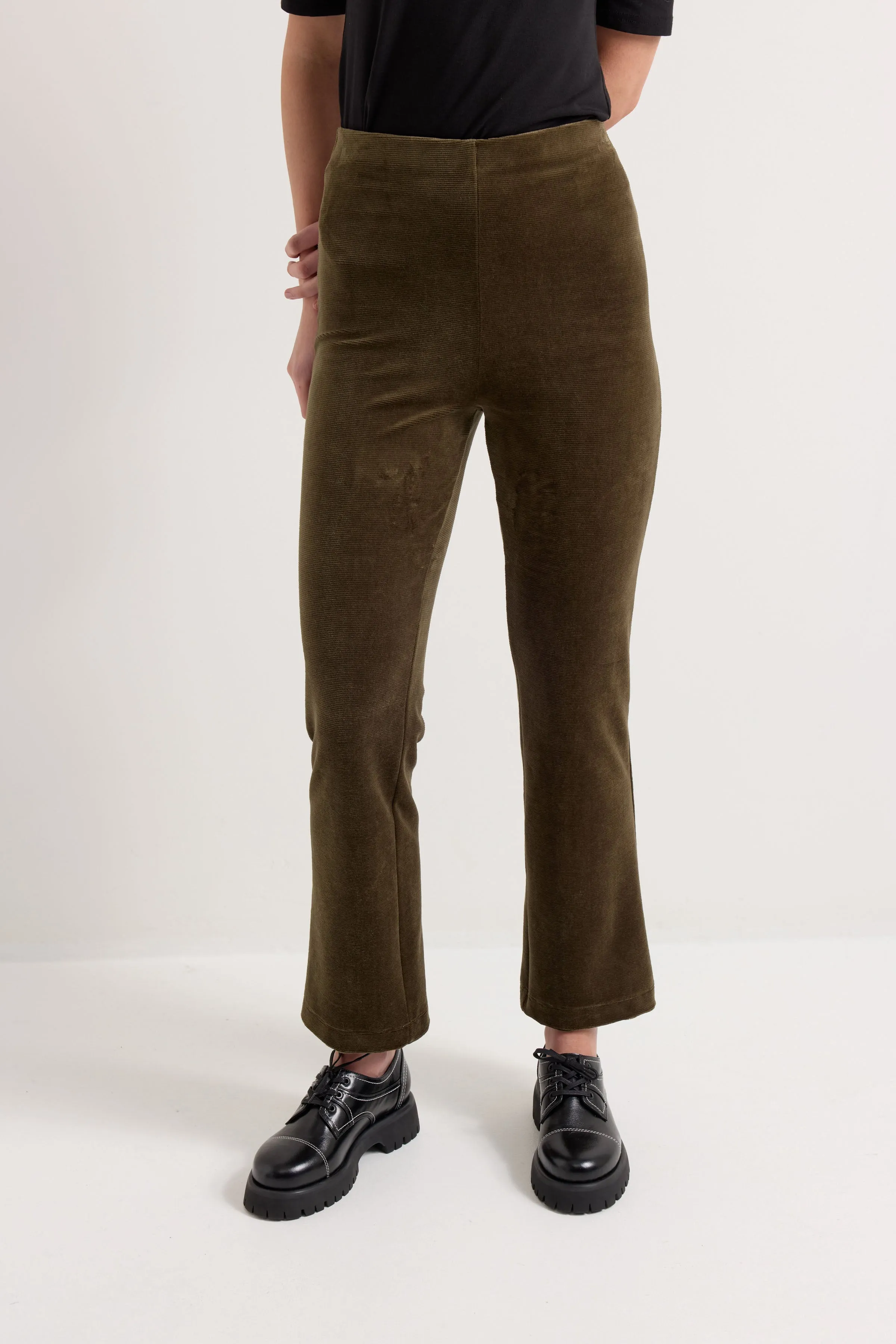 Flux Pant - Moss Velour