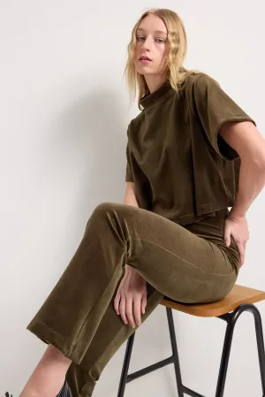 Flux Pant - Moss Velour
