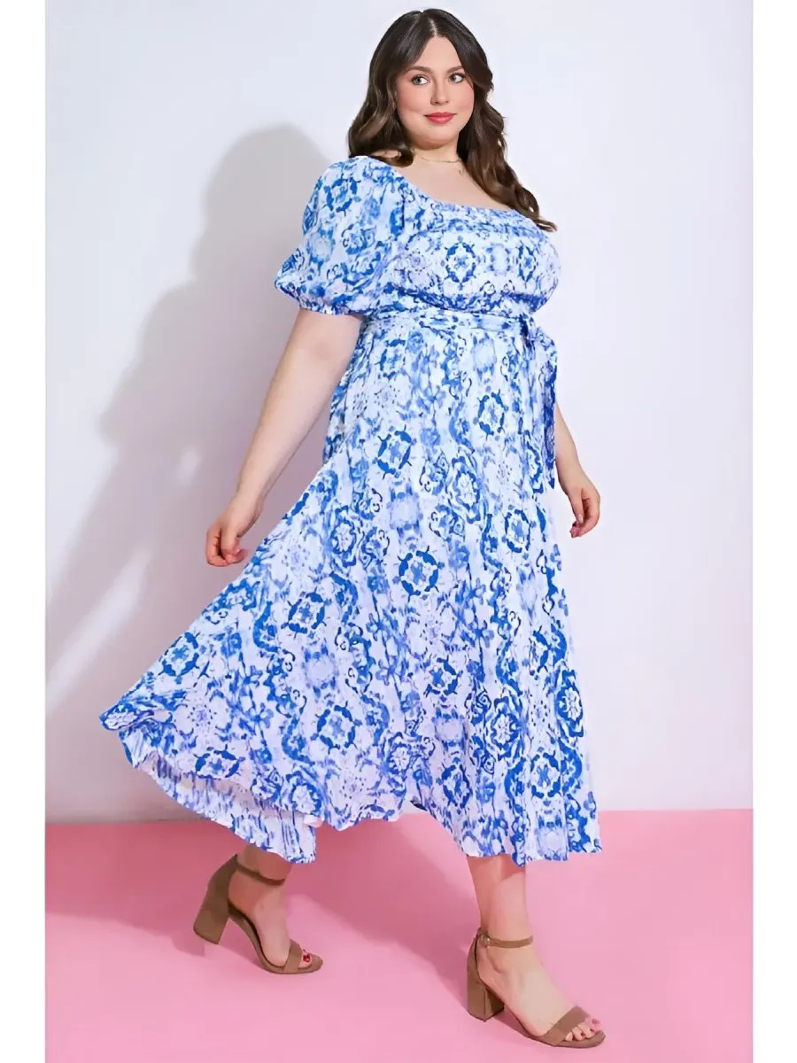 Flying Tomato - Our Printed, Loose Fitting Dress (Final Sale)