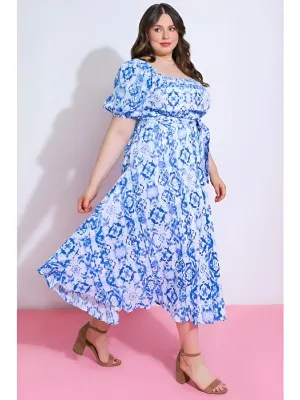 Flying Tomato - Our Printed, Loose Fitting Dress (Final Sale)