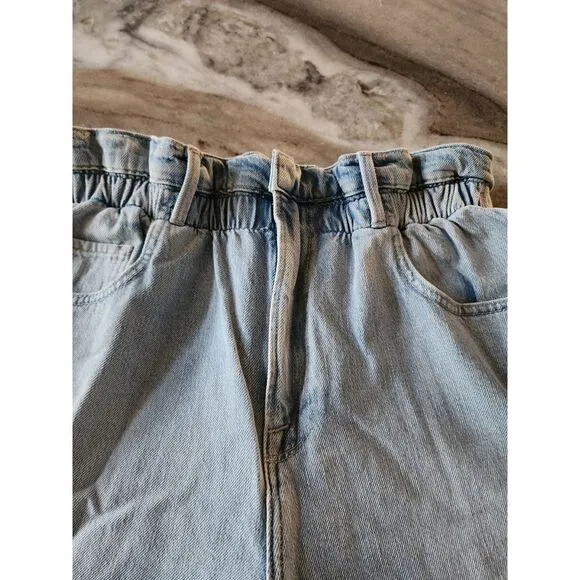 Frame‎ Paberbag High Waisted Elastic Shorts Size Medium RETAIL $238