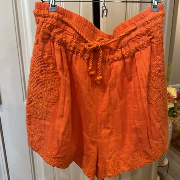 Free People Day Blooms Cutwork Shorts
