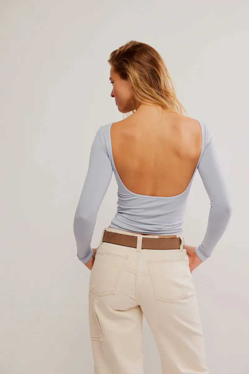 Free People Low Back Seamless L/S