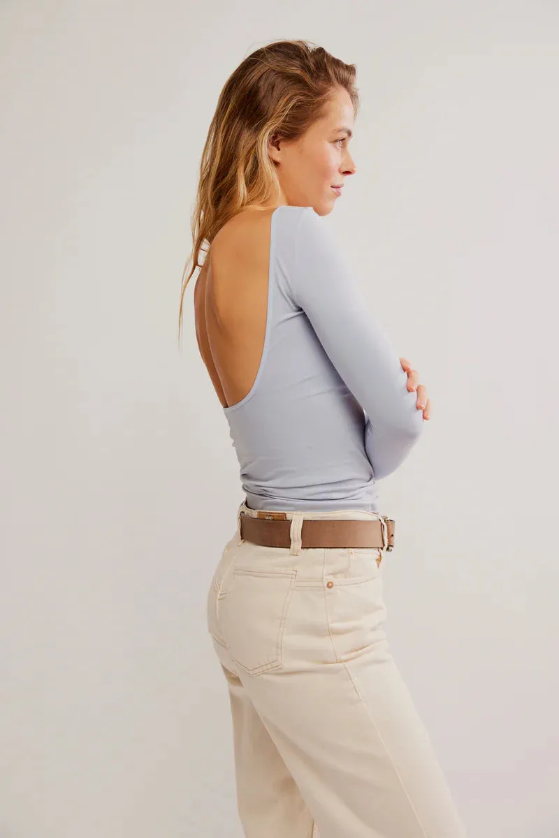 Free People Low Back Seamless L/S