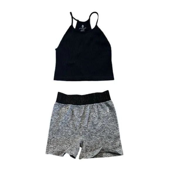 Free People Movement Happiness Runs Crop Top &amp; Prajna Shorts