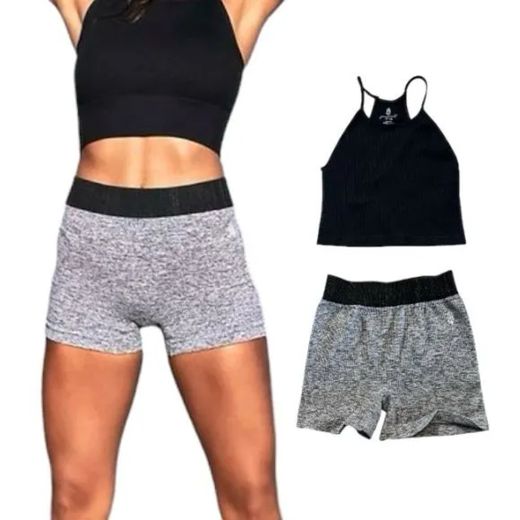 Free People Movement Happiness Runs Crop Top &amp; Prajna Shorts