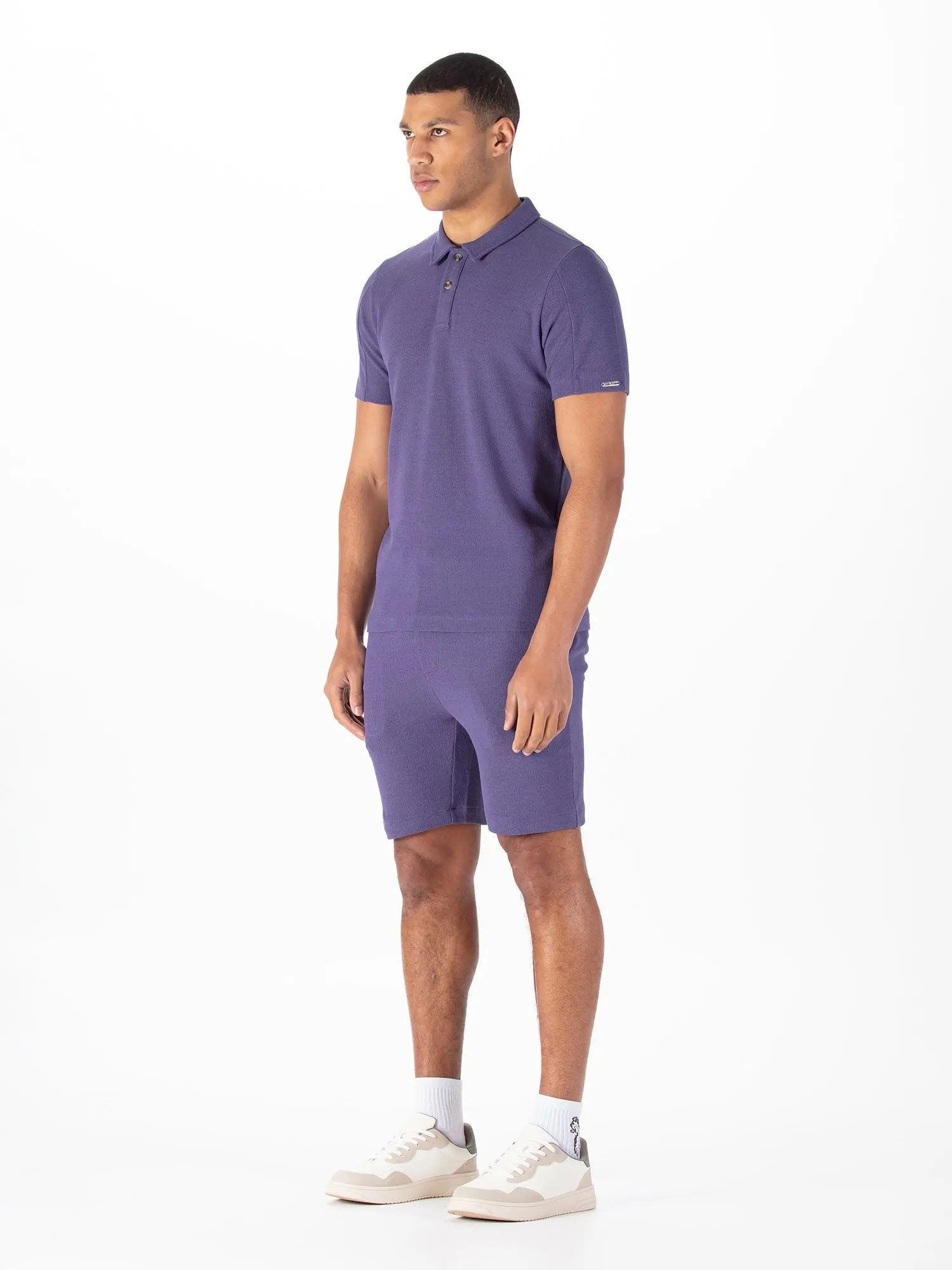 FUEGO WAFFLE TEXTURED SHORT SET