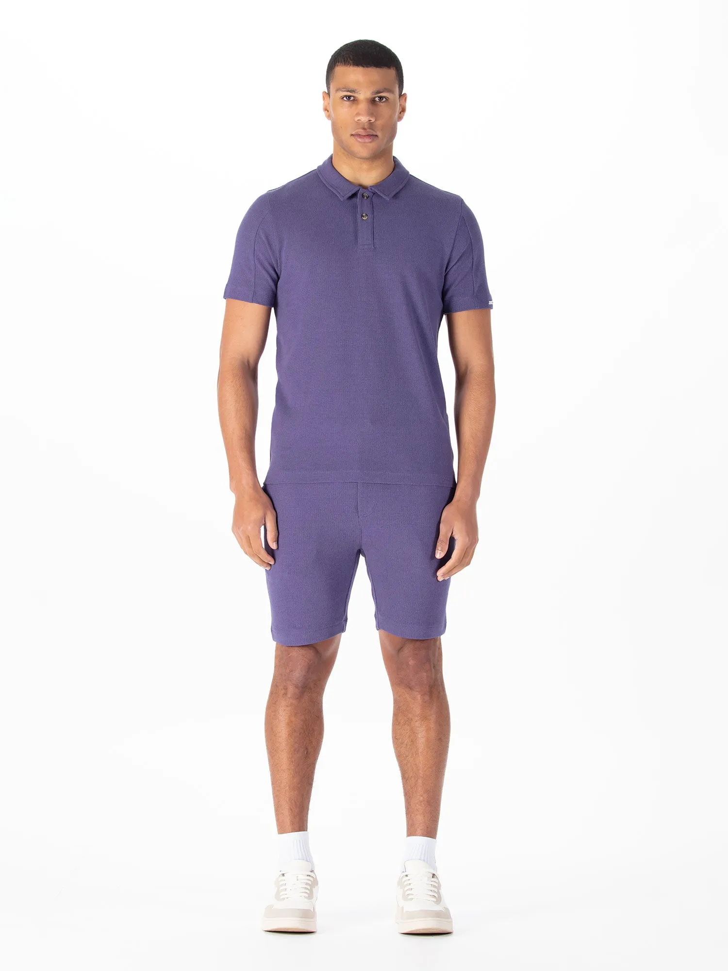 FUEGO WAFFLE TEXTURED SHORT SET