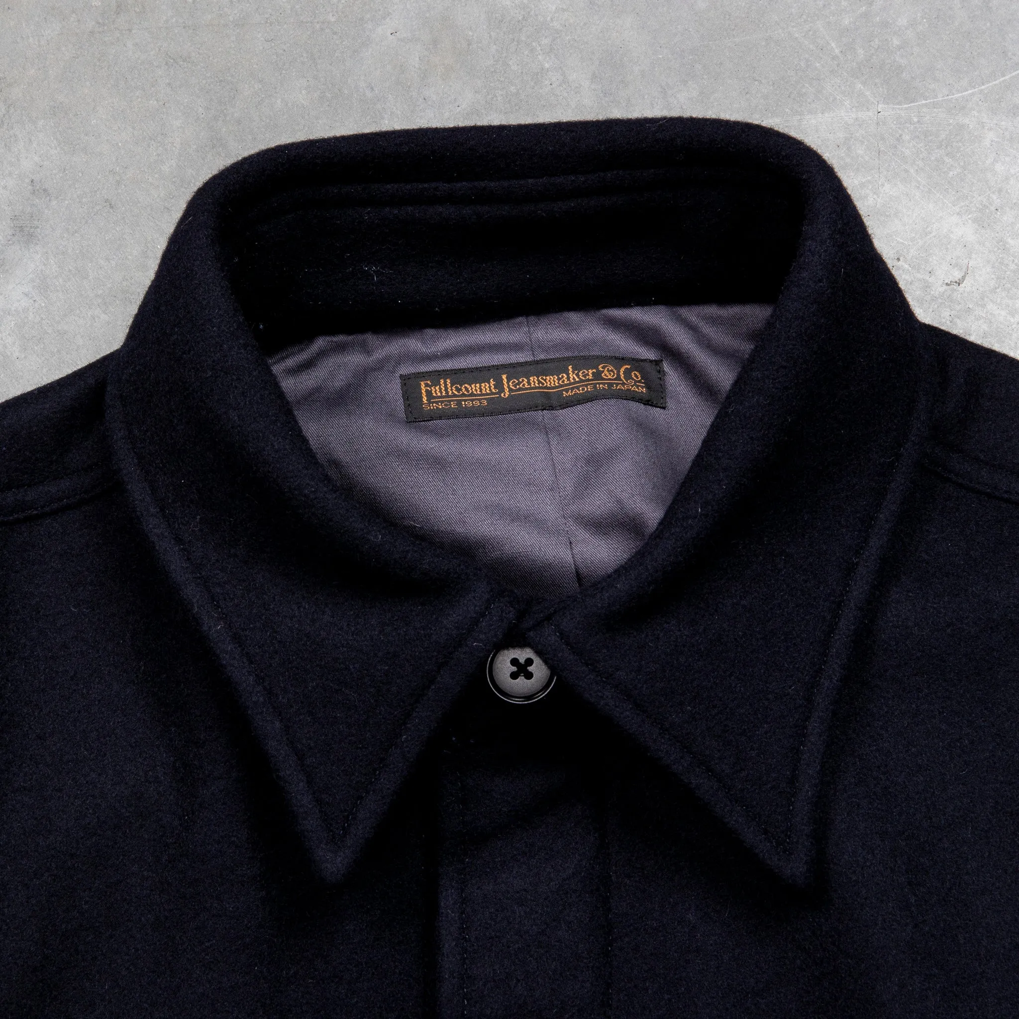 Fullcount Wool CPO Shirt Jacket Navy