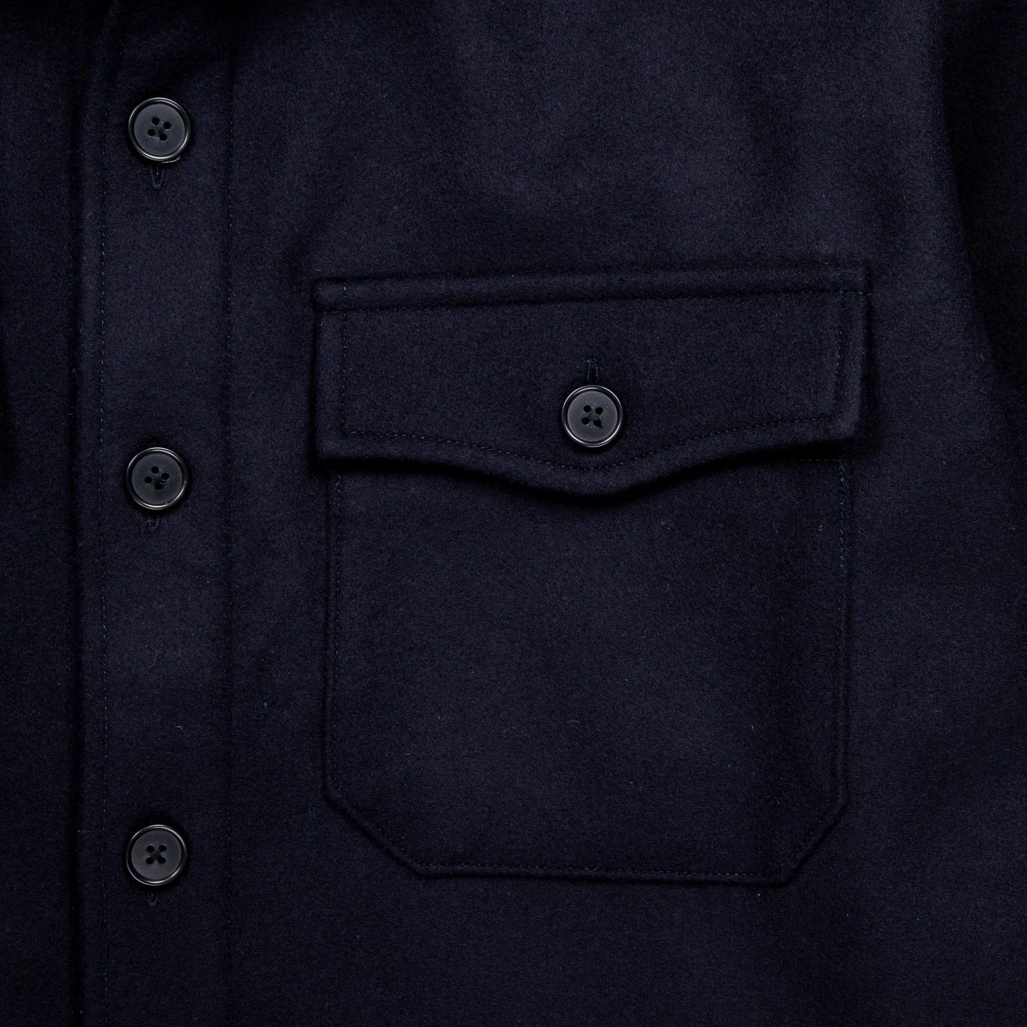 Fullcount Wool CPO Shirt Jacket Navy