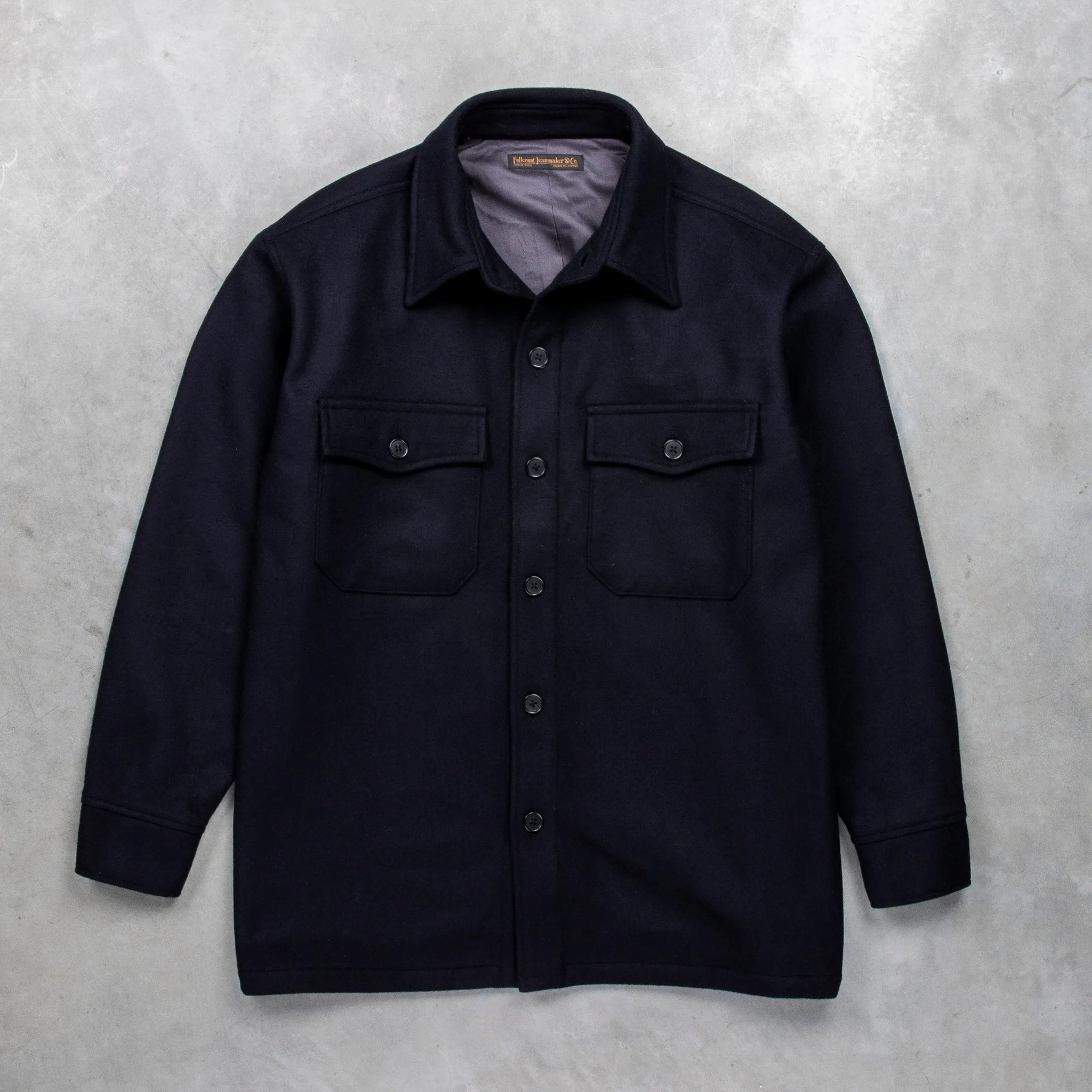 Fullcount Wool CPO Shirt Jacket Navy