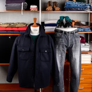 Fullcount Wool CPO Shirt Jacket Navy