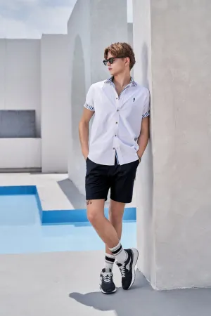 G2000 X Rodrigo Saldana Oxford Embroidery Casual Shirts