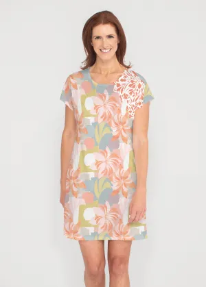 Garden Collage (8049) ~ Lucy Tee Dress