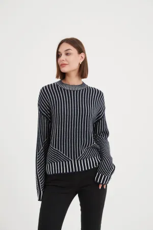 Geometric Stripe Knit