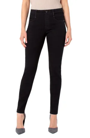Gia Glider Ankle Skinny Black Rinse