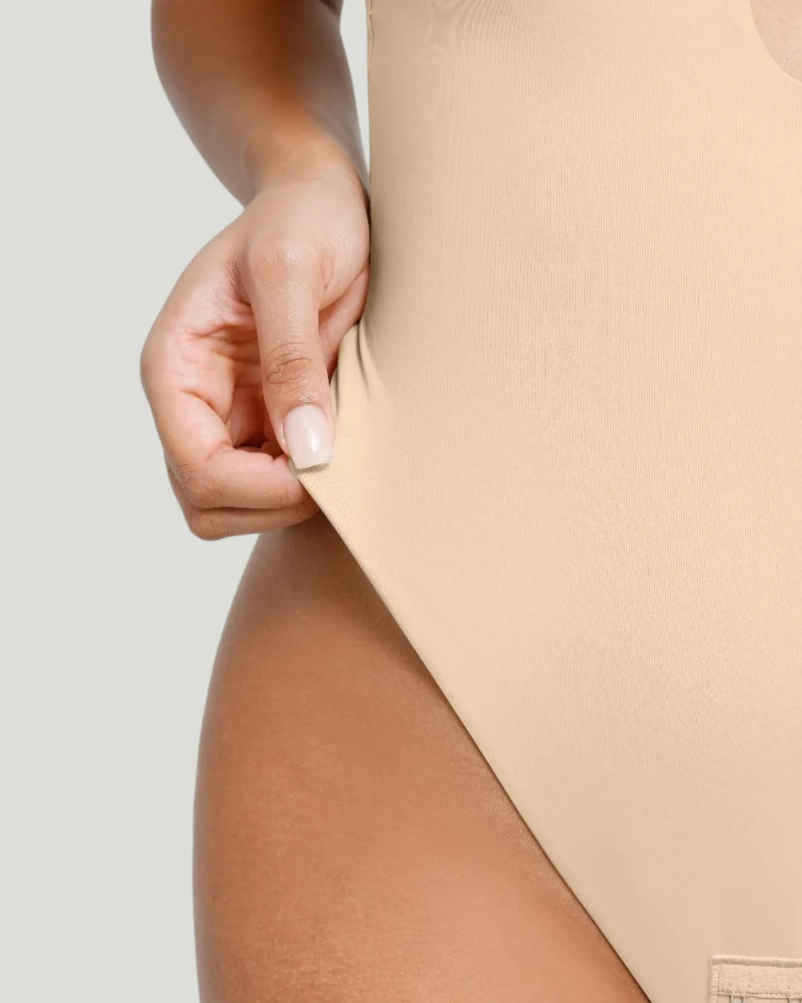 Gigi Plunge Low Back Thong Bodysuit