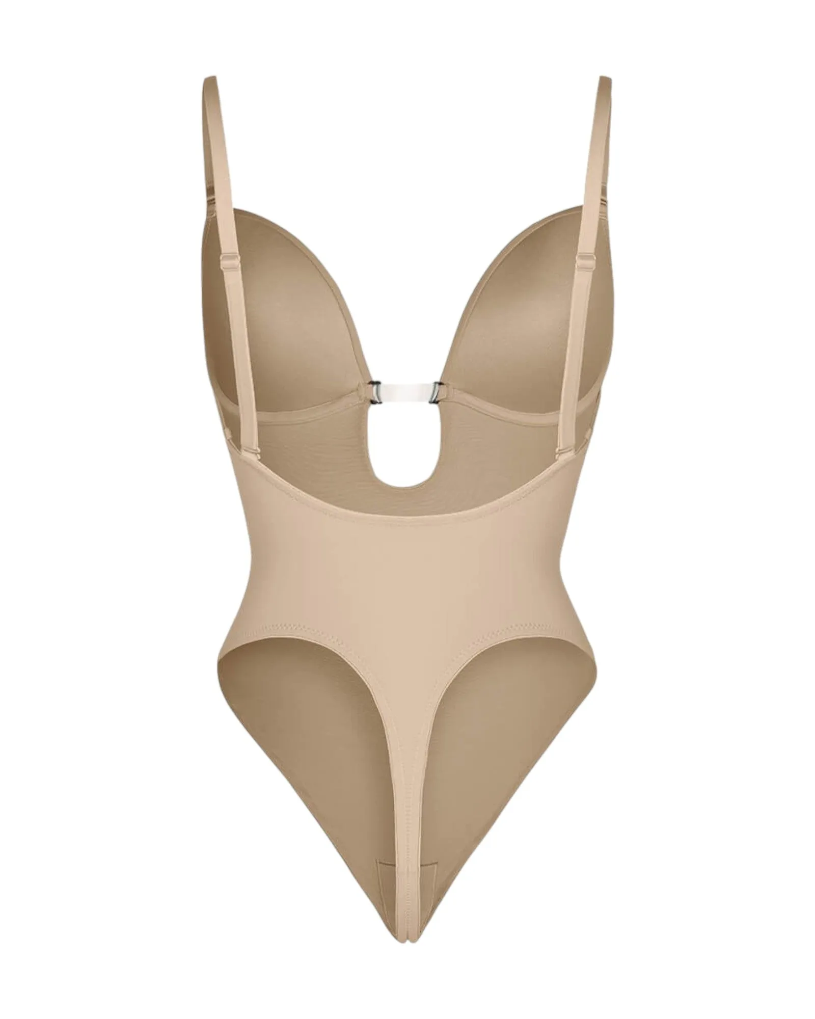 Gigi Plunge Low Back Thong Bodysuit