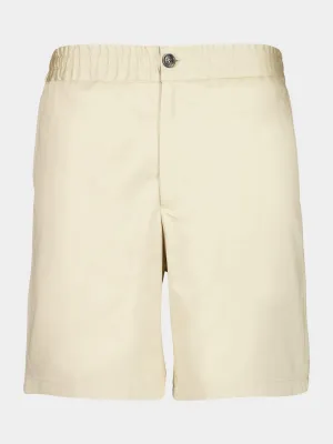 Ginger Elasticated Waist Cotton Satin Shorts
