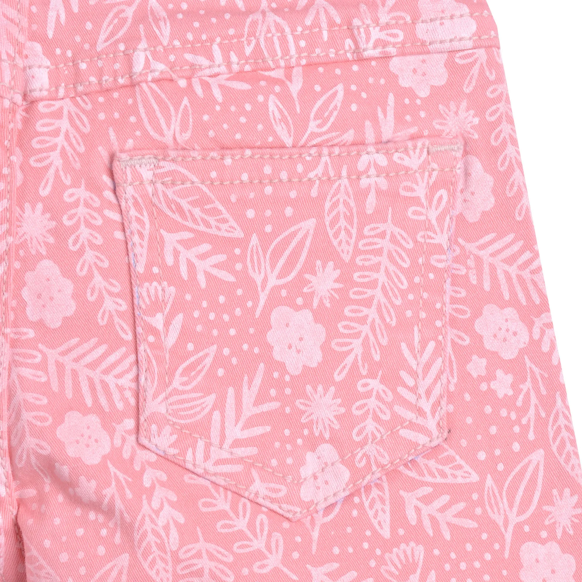 Girls Pink Floral Short