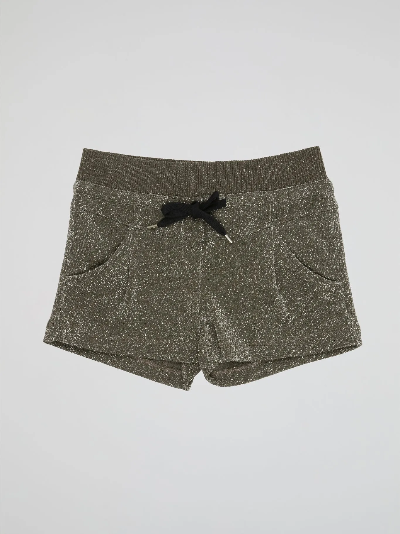 Glittered Drawstring Shorts