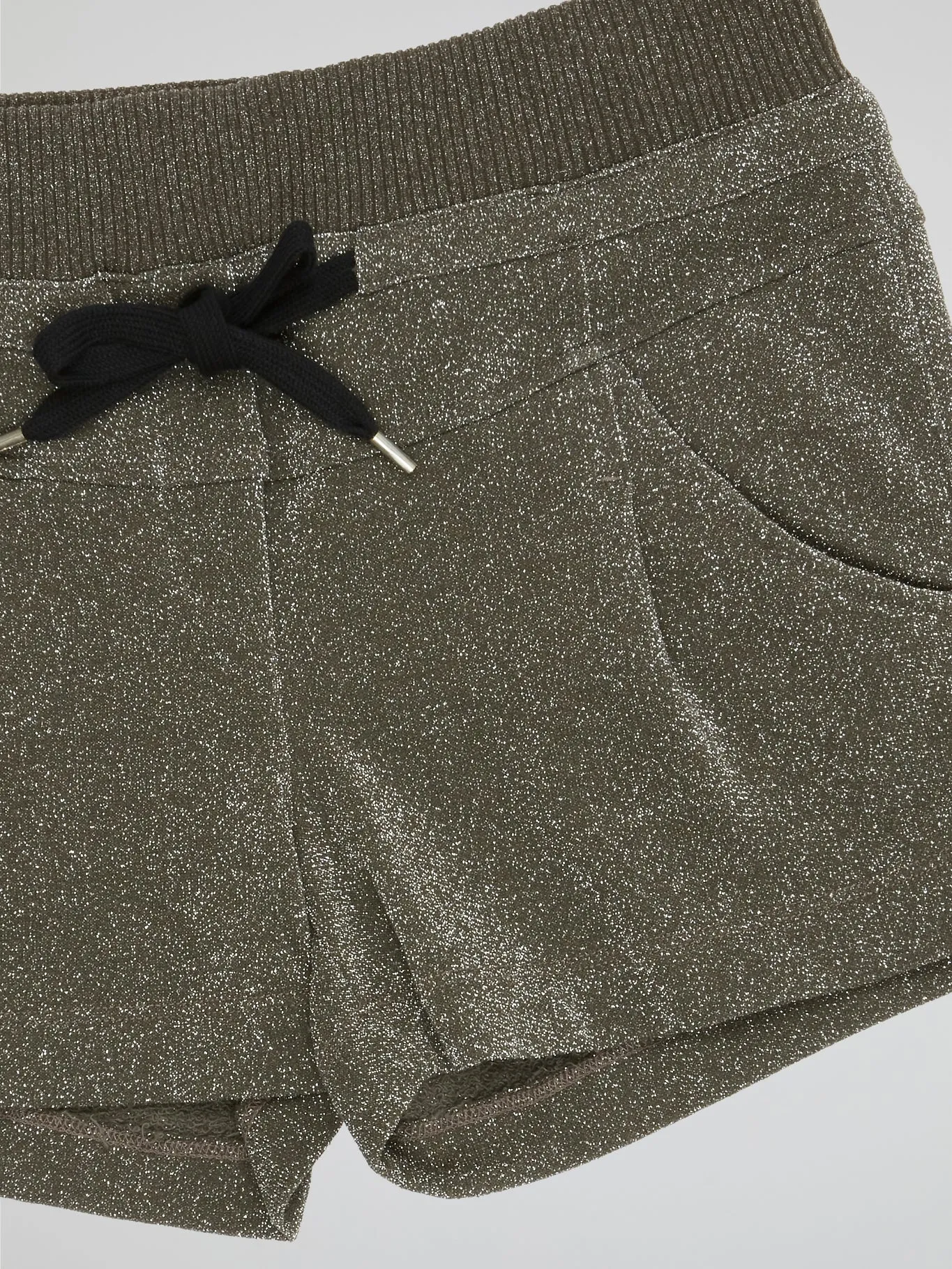 Glittered Drawstring Shorts