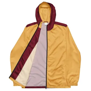 Gold & Burgandy windbreaker