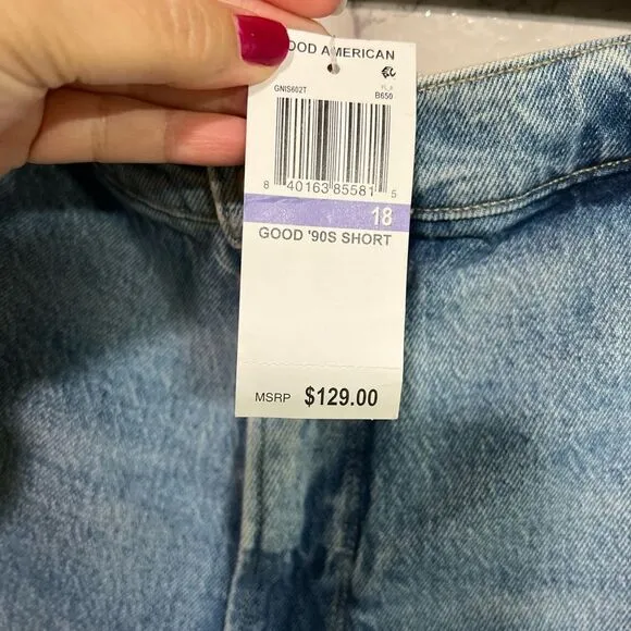 Good American Good 90's Shorts Size 18