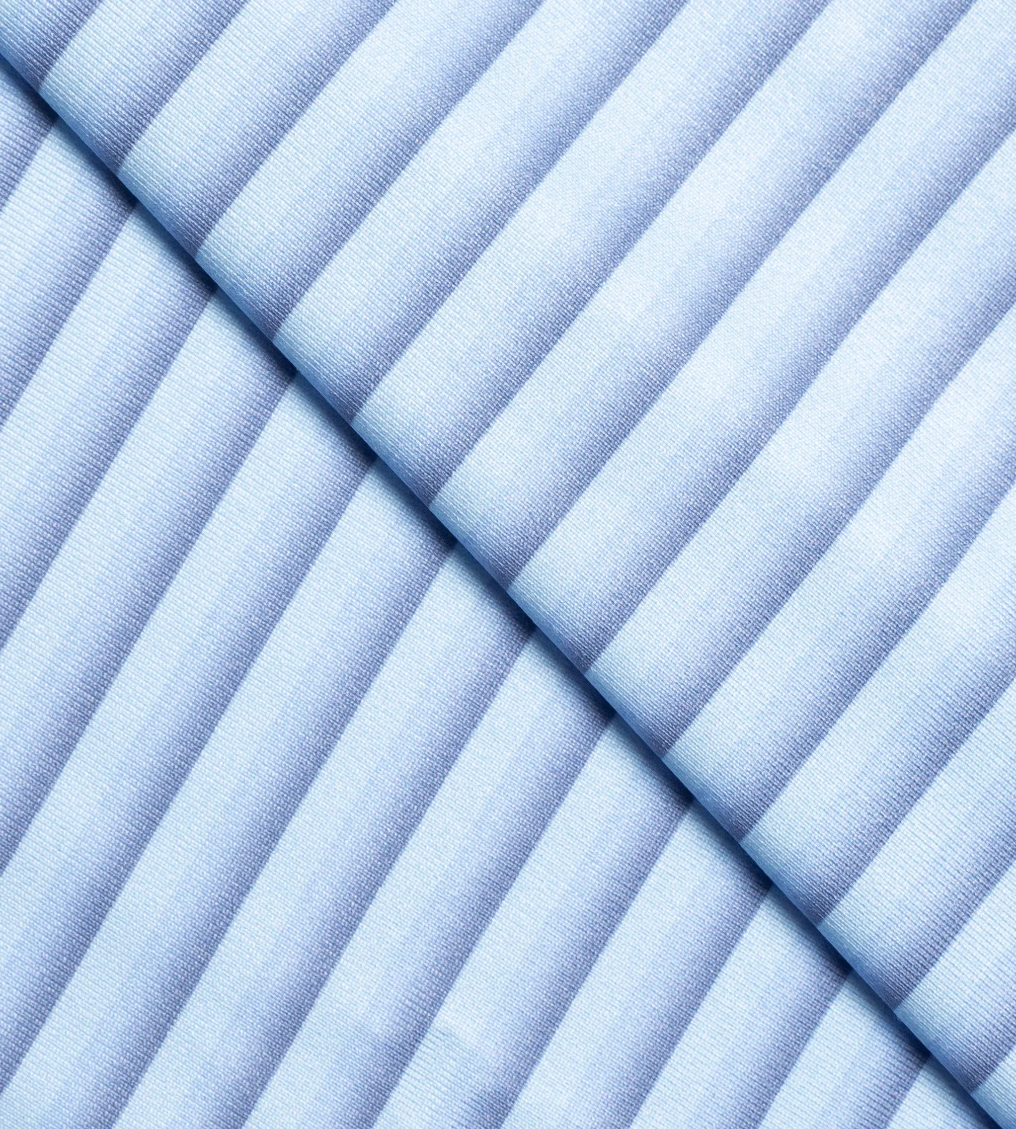 GRADIENT STRIPE POLO - BLUE