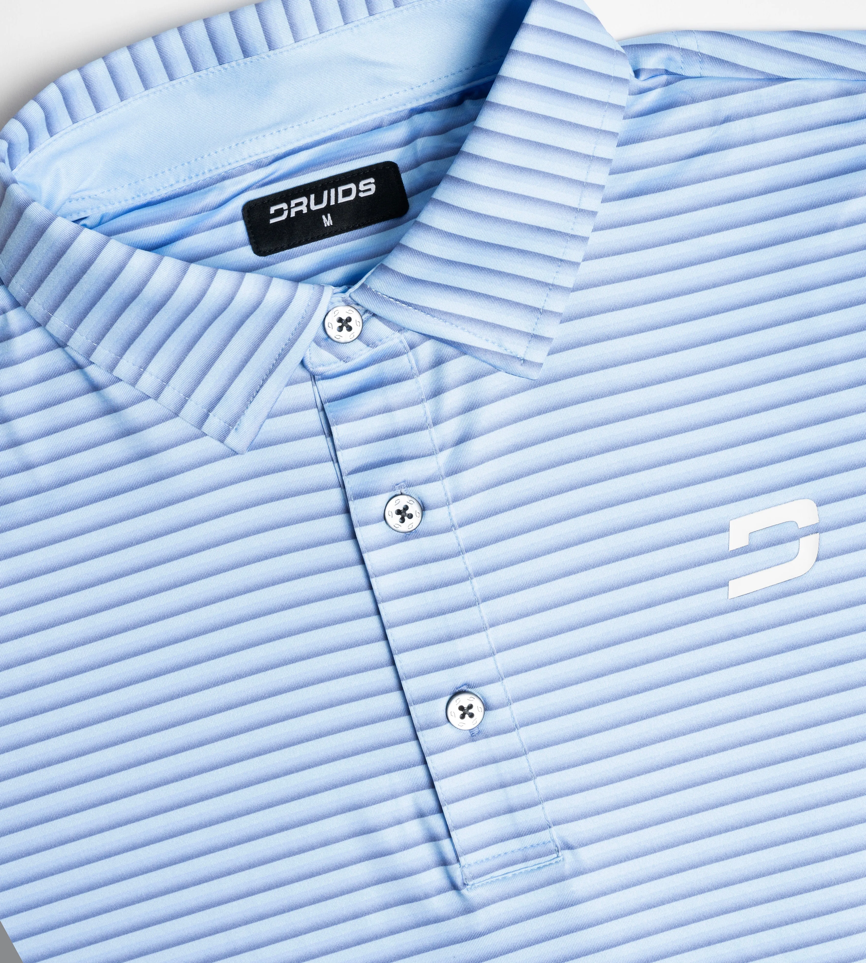 GRADIENT STRIPE POLO - BLUE